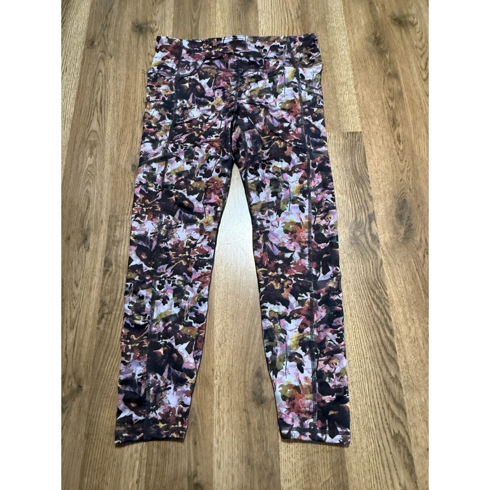 Pro Player Pants, Women's Size Medium, Pink Brown Purple, Pull On, Leggings
